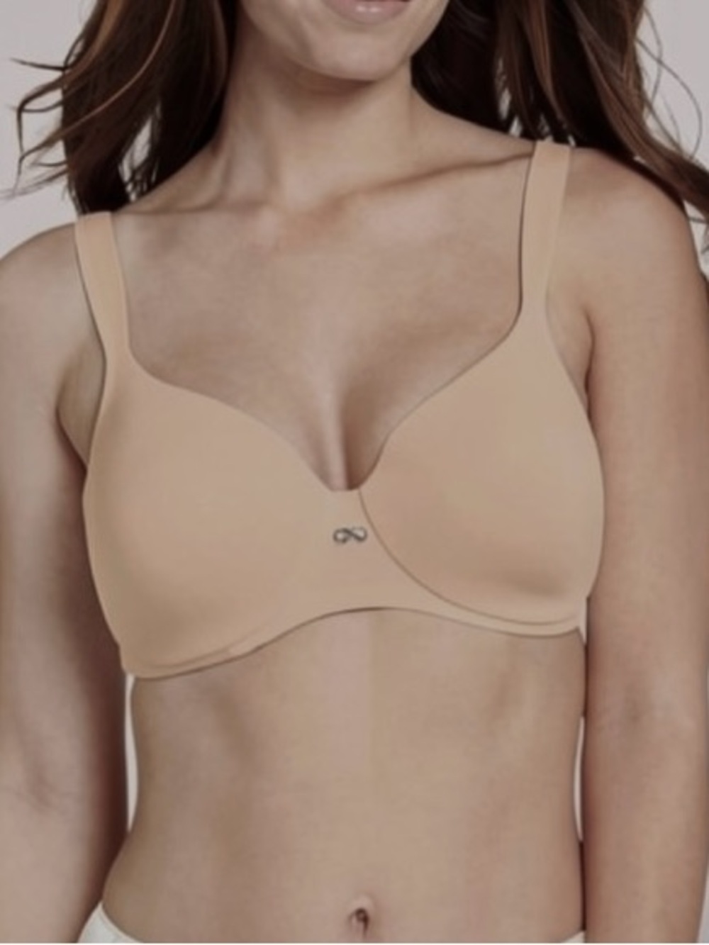 Jockey Full Coverage RealFit Bra Nude Size 10/38 NWT Smoothing Underwire